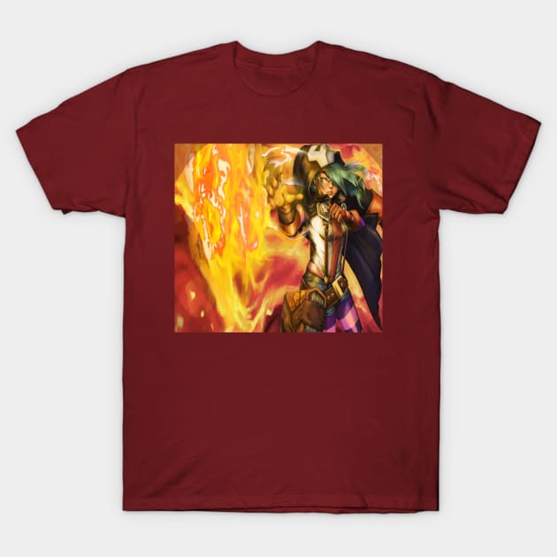 Fire Witch Etna T-Shirt by buffalotrident